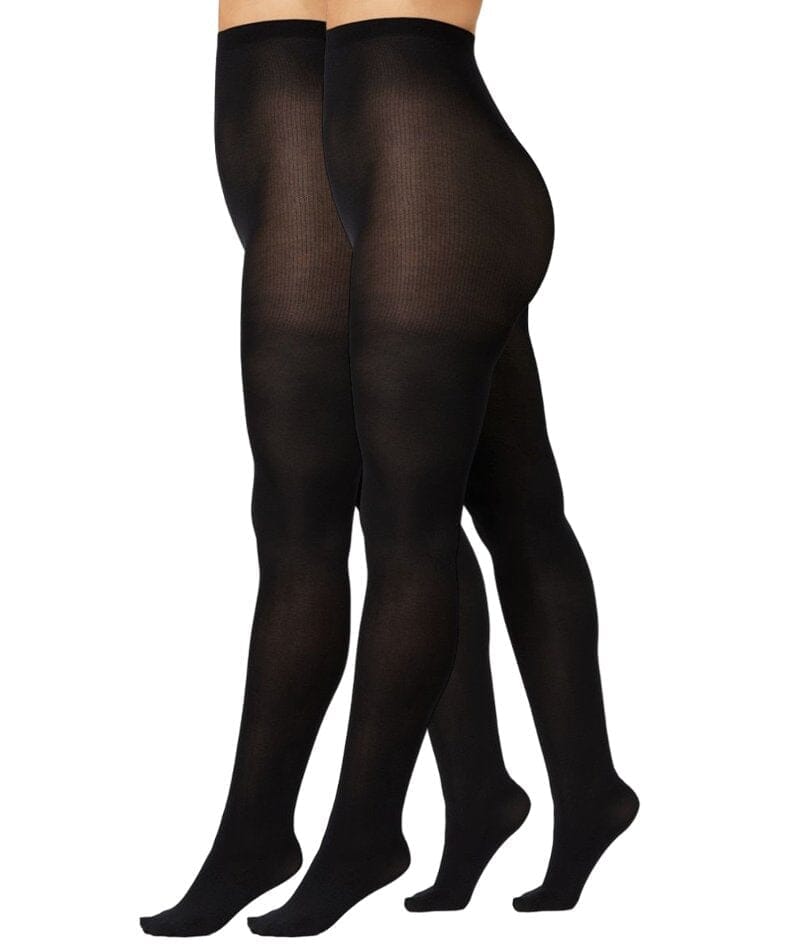 Kayser Plus Opaque Tight - Black Hosiery 