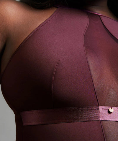 Scantilly Swerve Wire-free Bodysuit - Mulberry Purple
