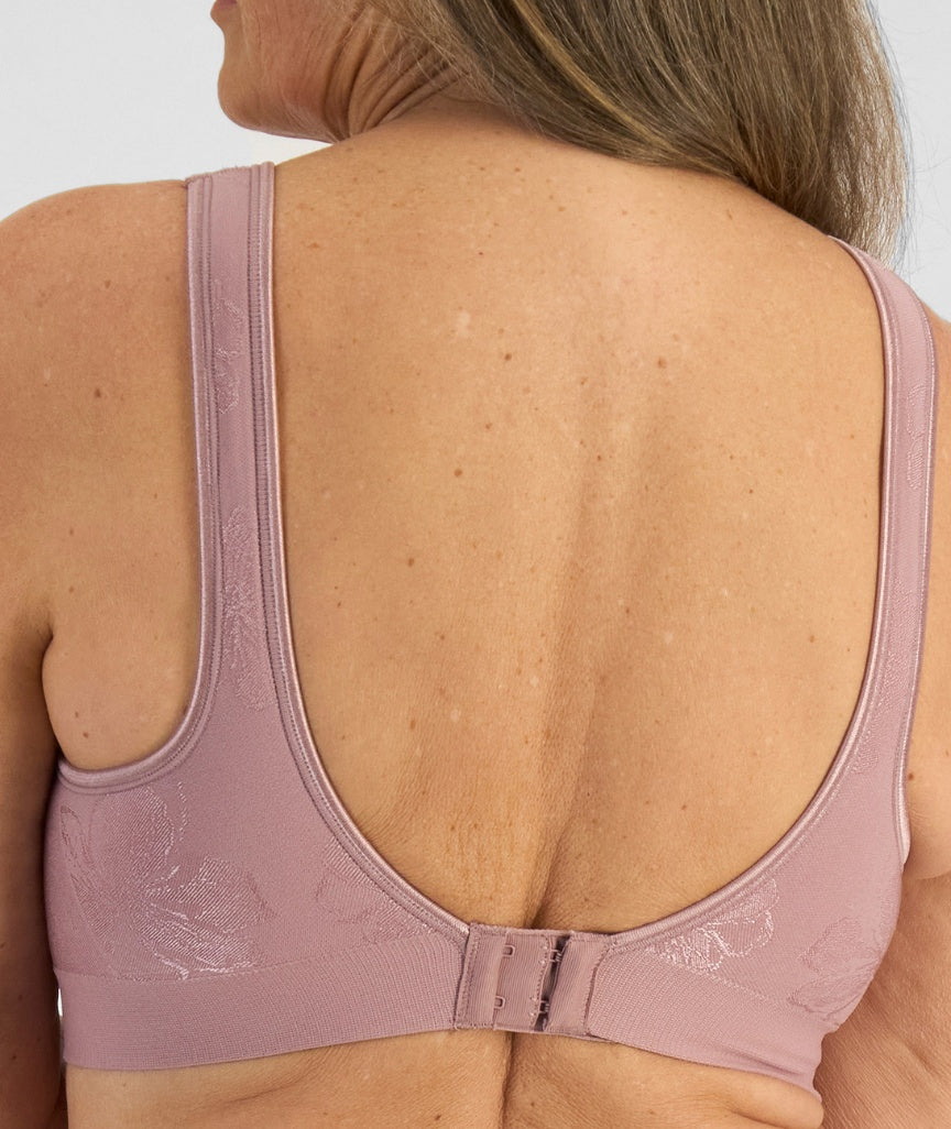 Playtex Comfort Revolution Contour Wire-free 2 Pack Bra - Smokey Mauve/Granite Blue