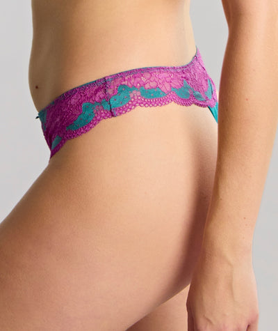 Panache Clara Thong - Teal/Magenta