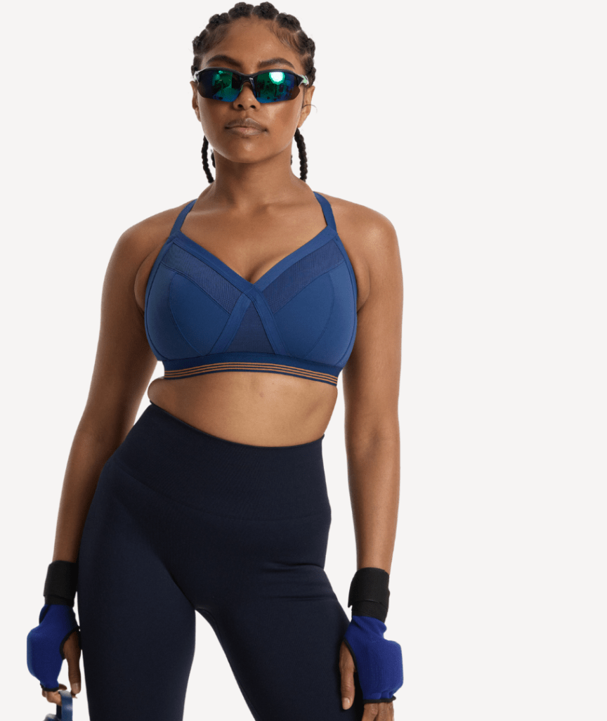 Nala Sporty Support Wirefree Bralette - Space/Oj