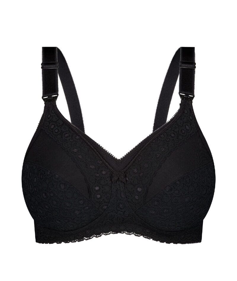 Triumph Lace Wire-free Maternity Bra - Black Bras