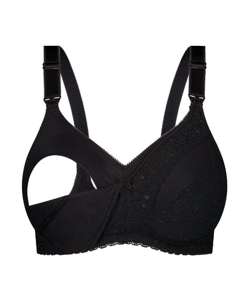 Triumph Lace Wire-free Maternity Bra - Black Bras