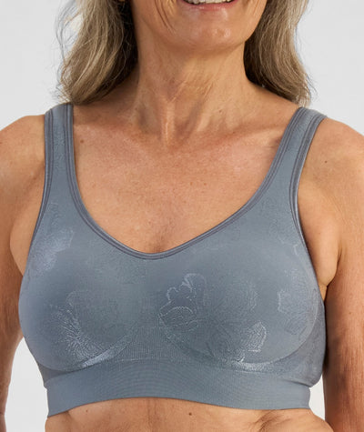 Playtex Comfort Revolution Contour Wire-free 2 Pack Bra - Smokey Mauve/Granite Blue