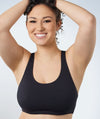 Leading Lady Wirefree Crop Top - Black Bras