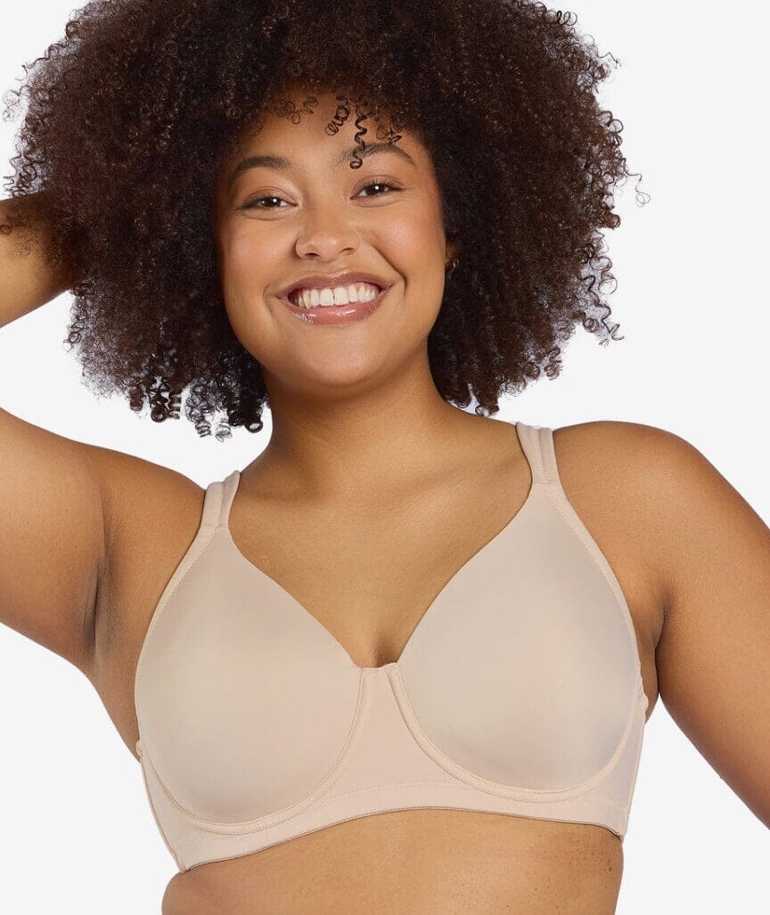 Leading Lady Brigitte Lightly Padded Contour Underwired Bra - Sand Bras