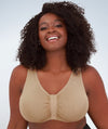Leading Lady Laurel Wirefree Front Close Comfort Bra - Salt Beige Bras