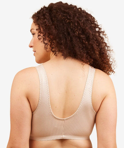 Leading Lady Marlene Wire-free Front Close Comfort Bra - Biege Bras