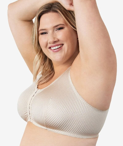 Leading Lady Marlene Wire-free Front Close Comfort Bra - Biege Bras