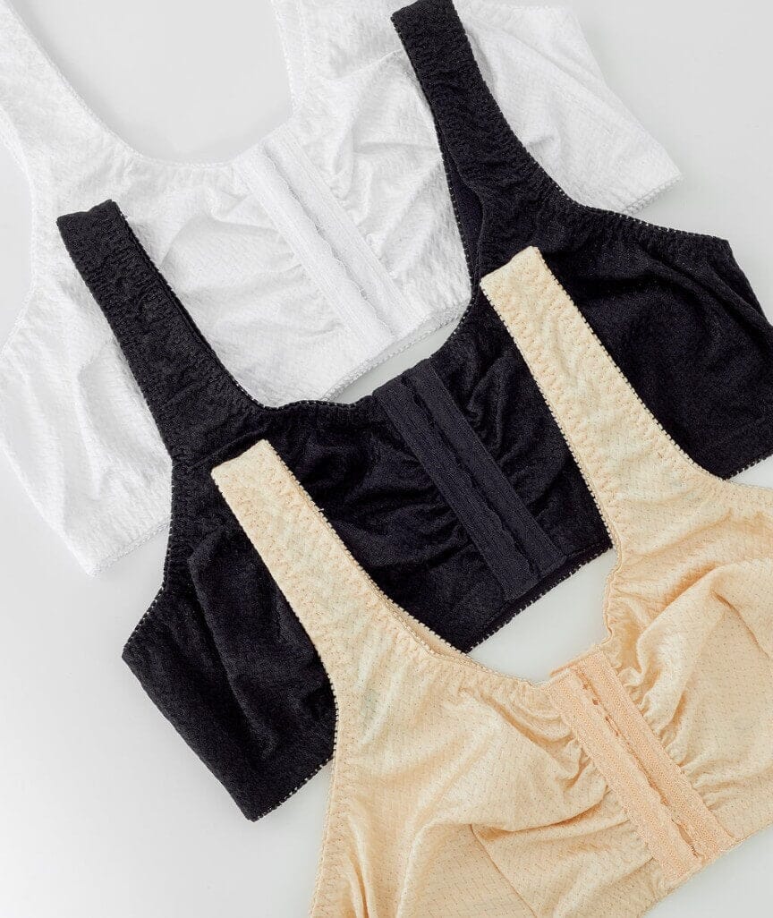 Leading Lady Marlene Wire-free Front Close Comfort Bra - Biege Bras