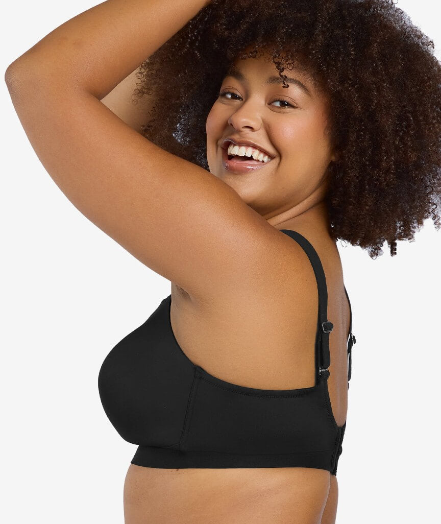 Leading Lady The Aurora Lightly Lined Microfiber Wire-free Bra - Black