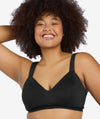 Leading Lady The Aurora Lightly Lined Microfiber Wire-free Bra - Black