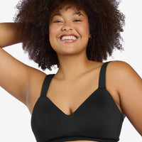 Leading Lady The Aurora Lightly Lined Microfiber Wire-free Bra - Black