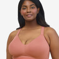 Leading Lady The Aurora Lightly Lined Microfiber Wire-free Bra - Canyon Clay