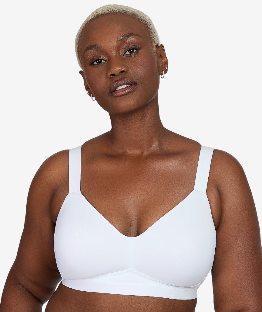 Leading Lady The Aurora Lightly Lined Microfiber Wire-free Bra - White