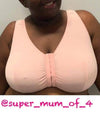 Leading Lady The Meryl Cotton Front Opening Wire-free Leisure Bra - Grey Bras