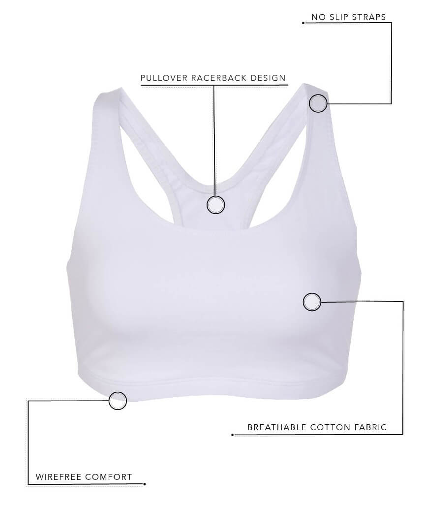 Leading Lady The Serena Wire-free Crop Top - Mocha