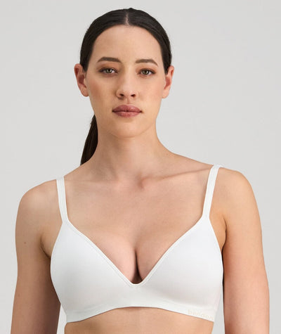 Bendon Simply Seamless Contour Soft Cup Wire-free Bra - Basic White