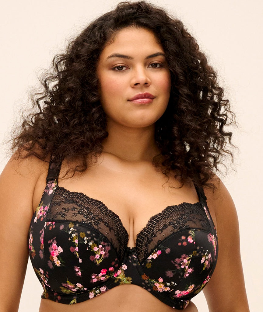 Elomi Lucie Underwire Stretch Plunge Bra - Fleur