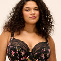 Elomi Lucie Underwire Stretch Plunge Bra - Fleur
