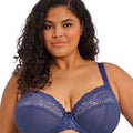 Elomi Tiernie Underwire Stretch Plunge Bra - Denim