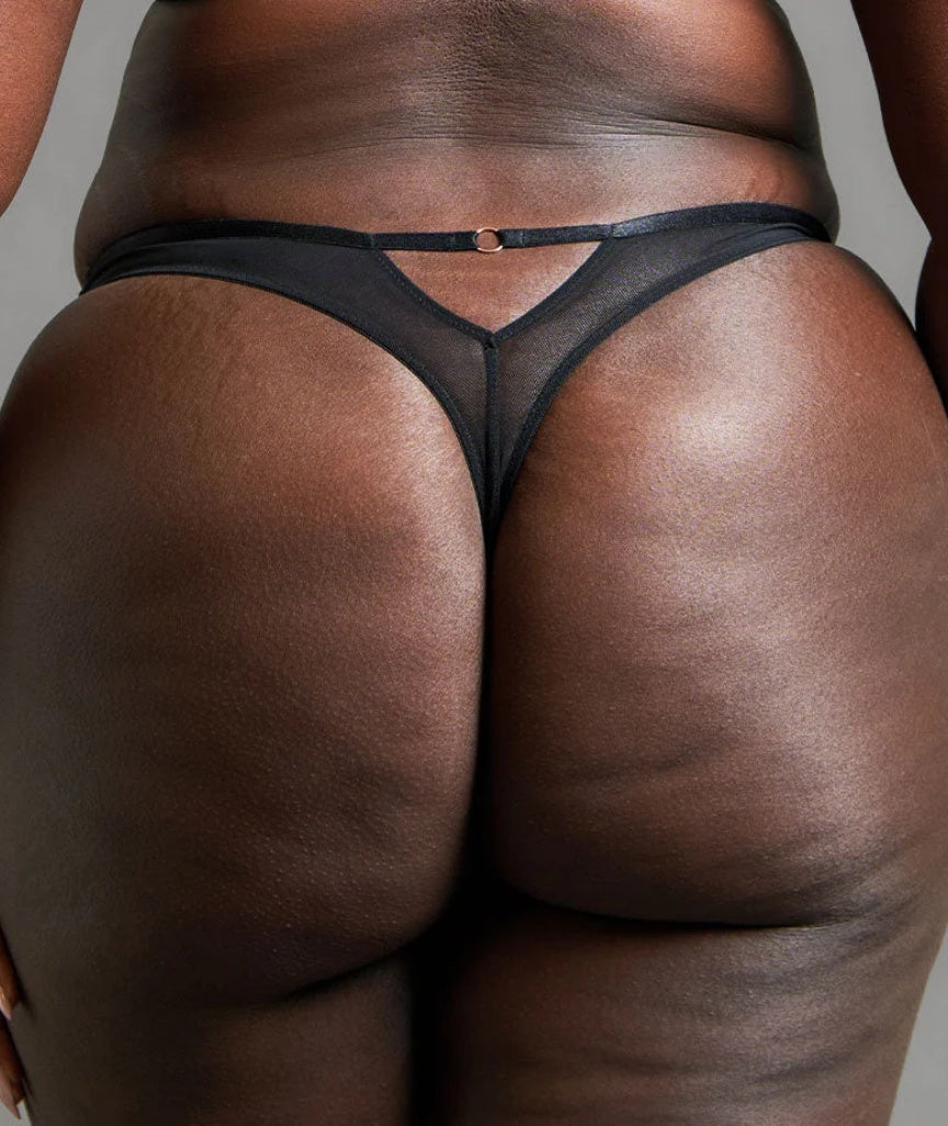 Scantilly Friction Thong - Black