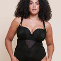Curvy Kate Boost Lace Padded Balcony Body - Black