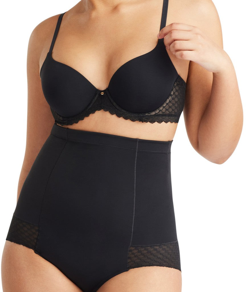 Nancy Ganz Revive Lace High Waisted Brief - Black