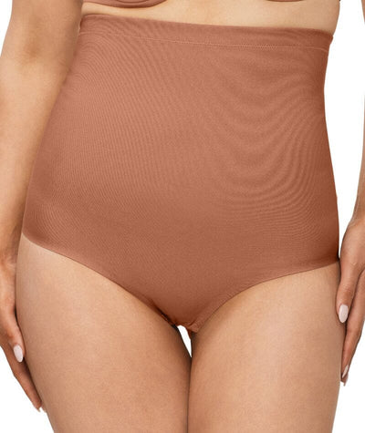 Nancy Ganz X-Factor High Waisted Brief - Cocoa Shapewear