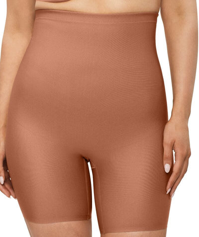 Nancy Ganz X-Factor High Waisted Thigh Shaper Short - Cocoa Shapewear