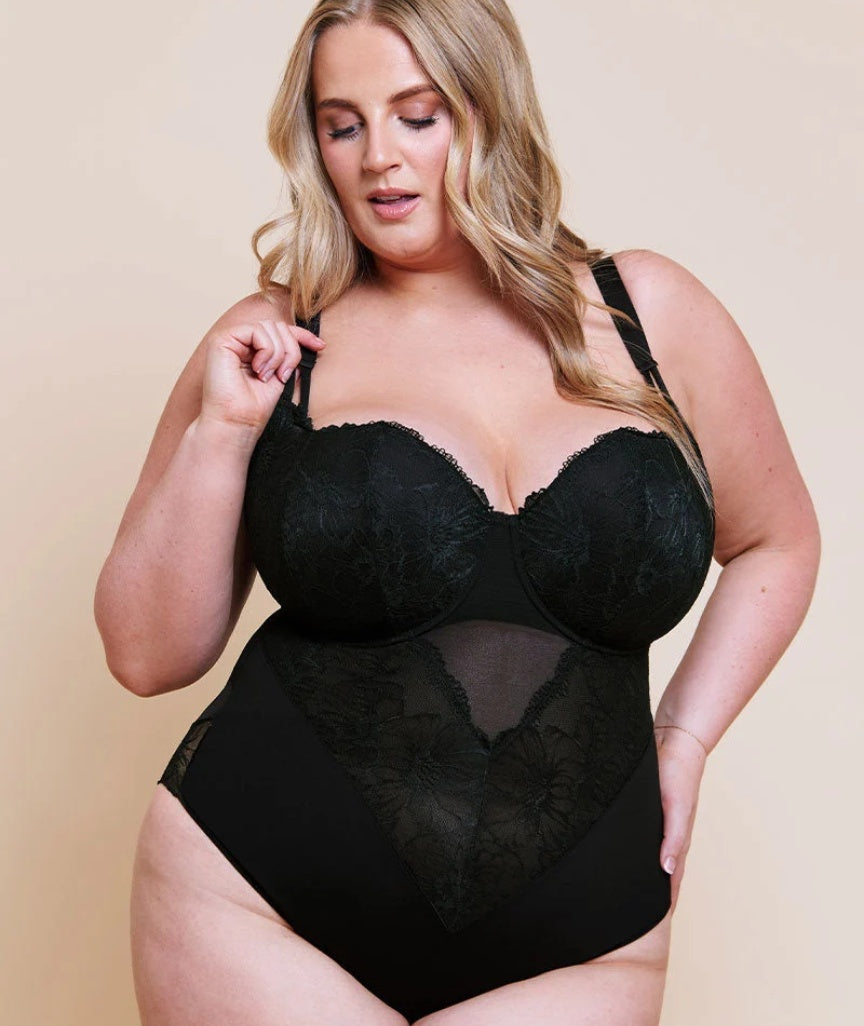 Curvy Kate Boost Lace Padded Balcony Body - Black