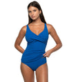 Nip Tuck Amelius Louise  A-DD Cup Tankini Top - Blue