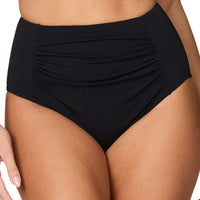 Nip Tuck Must Haves Bette High Waist Low Leg Bikini Pant- Black