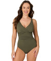 Nip Tuck Must Haves Louise A-DD Cup One Piece Swimsuit - Olive