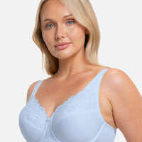 Triumph Embroidered Minimizer Bra - Pure Blue