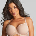 Panache Cari Moulded Spacer Underwired T-Shirt Bra - Champagne