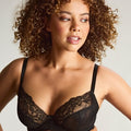 Panache Ana Underwired Plunge Bra - Black