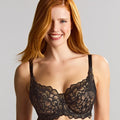 Panache Allure Underwired Full Cup Bra - Black/Latte