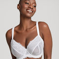 Panache Ana Underwired Plunge Bra - White