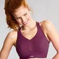 Panache Sport Endurance Ultra Perform Non Padded Underwire Sports Bra - Berry/Chalk