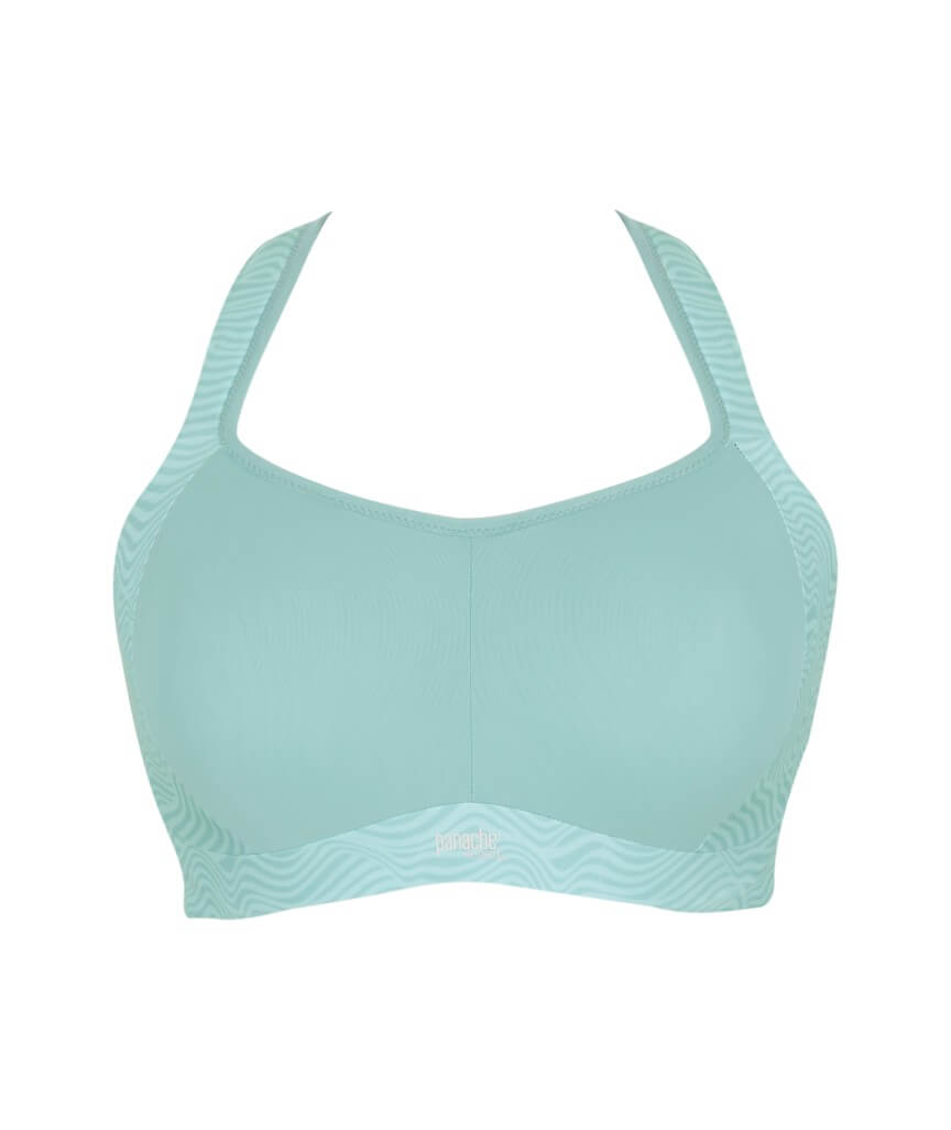Panache Sport Power Underwired Sports Bra - Aqua Haze/Wave Print