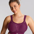 Panache Sport Boundless Wire-free Sports Bra - Berry/Chalk