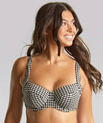 Panache Swimwear Gingham Olivia Underwire Full Cup Bikini - Black Gingham Swim 