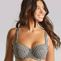 Panache Swimwear Gingham Olivia Underwire Full Cup Bikini - Black Gingham