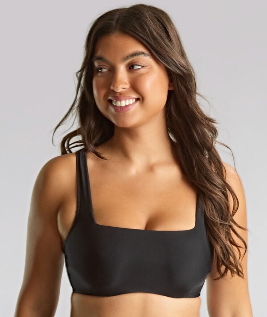 Panache Swimwear Signature Gina Underwire Square Neck Bikini Top - Black Swim 