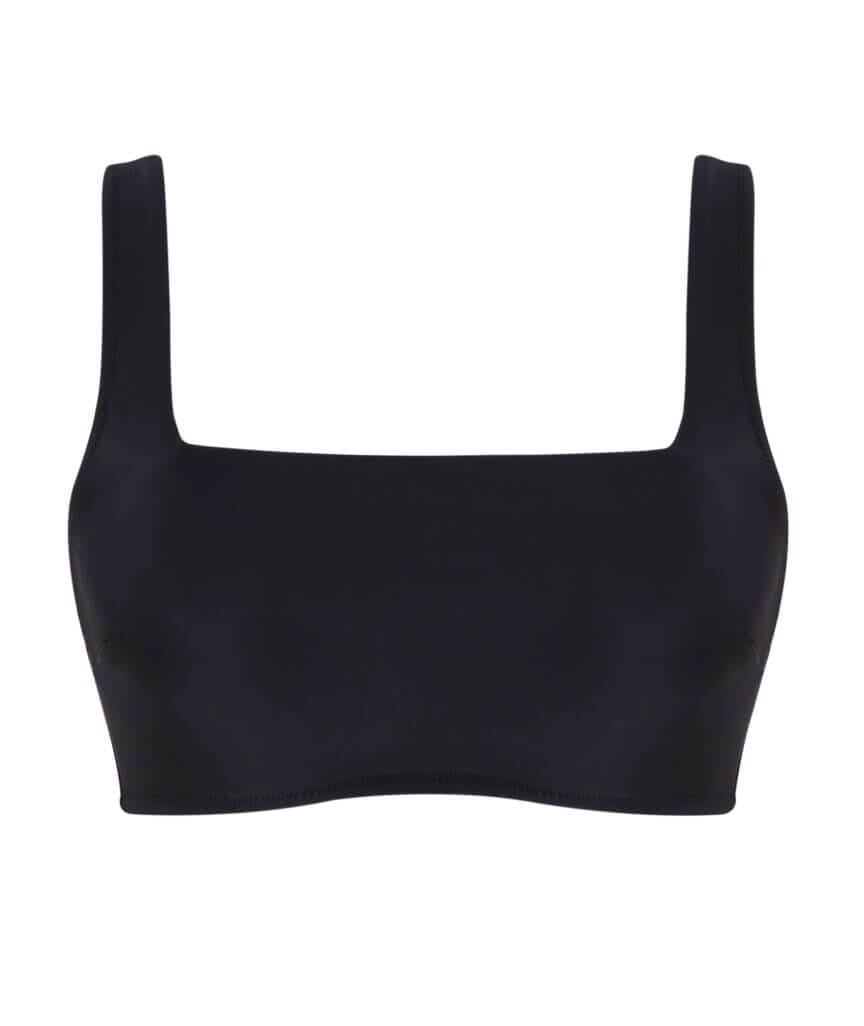 Panache Swimwear Signature Gina Underwire Square Neck Bikini Top - Black Swim 