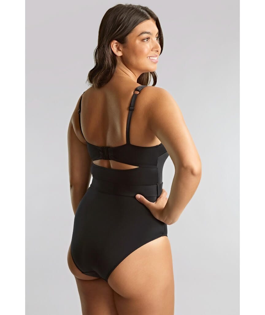 Panache Swimwear Signature Serena Square Neck One Piece Swimsuit - Black Swim 