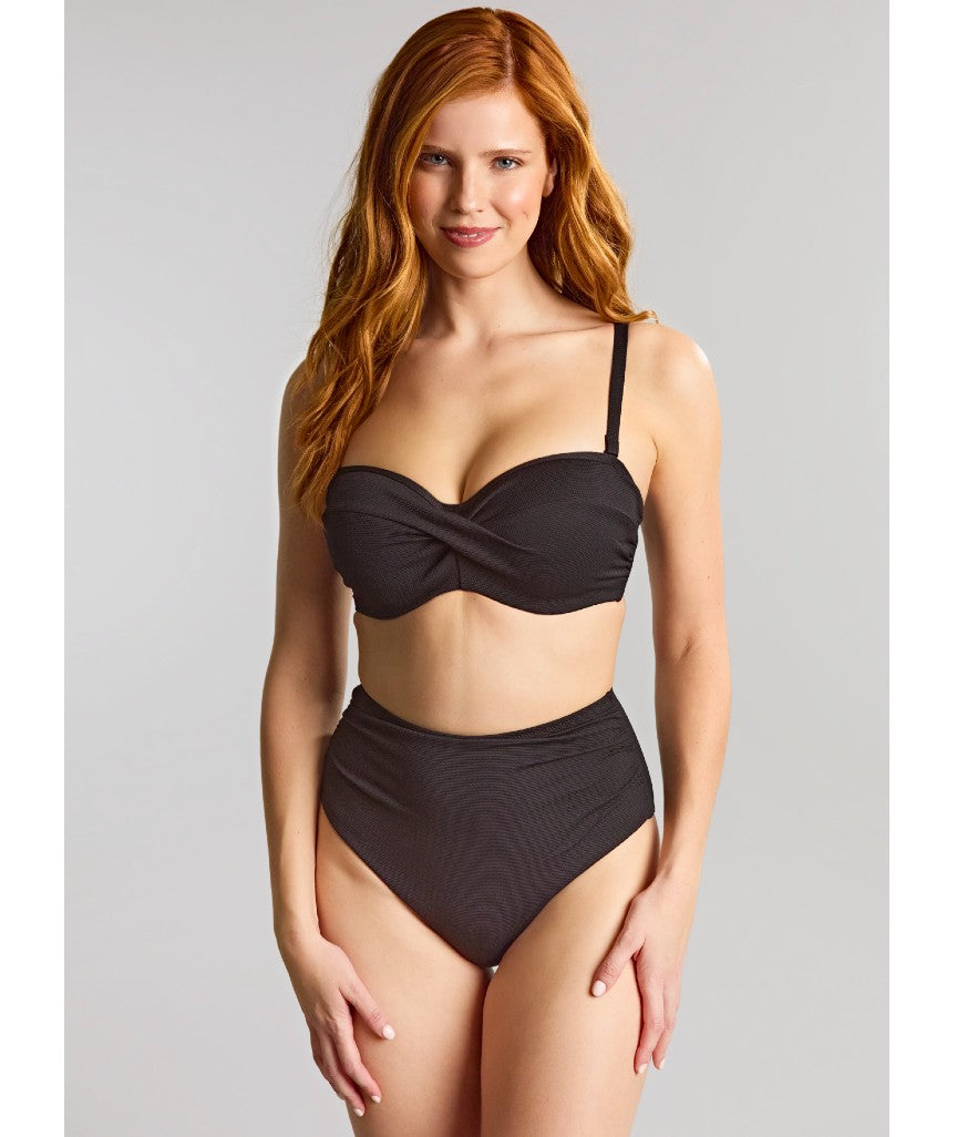 Panache Swimwear Spirit Ella Twist Bandeau Bikini - Black
