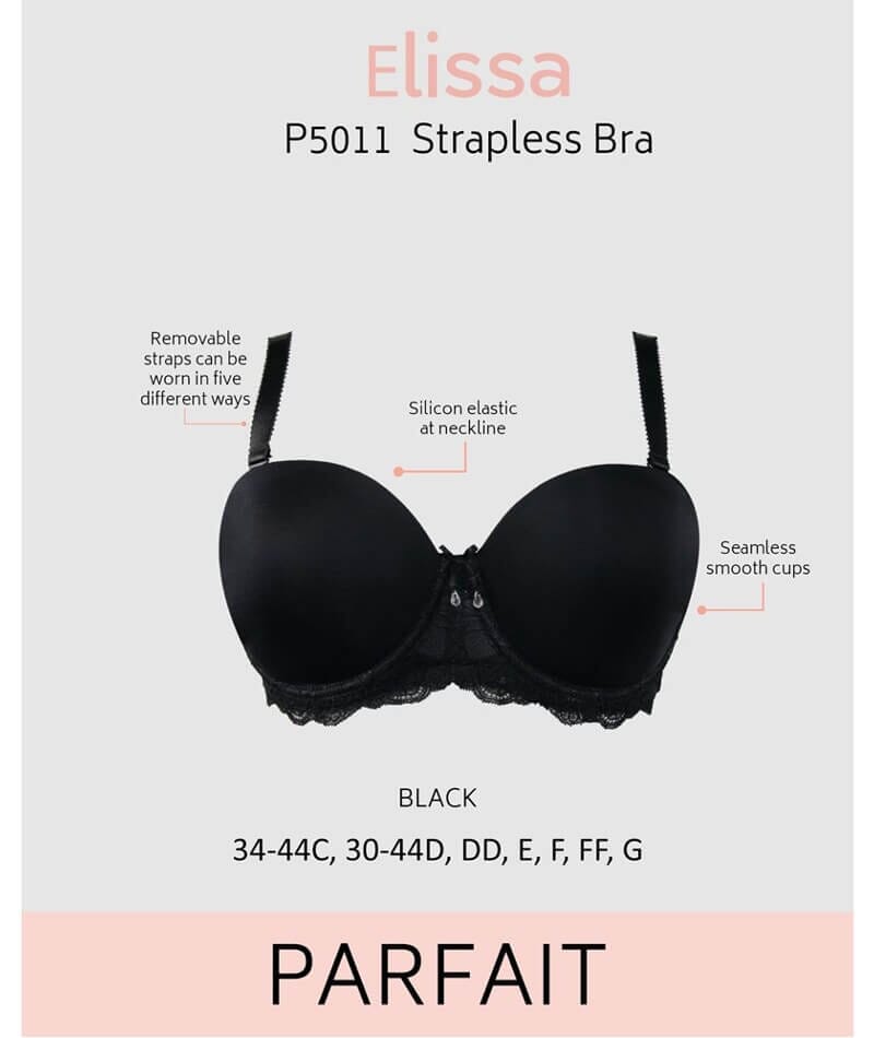 Elissa Seamless Padded Longline Strapless Bra