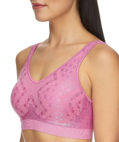 Playtex Comfort Revolution Contour Dot Wire Free Bra - Purple Shade Dot Bras